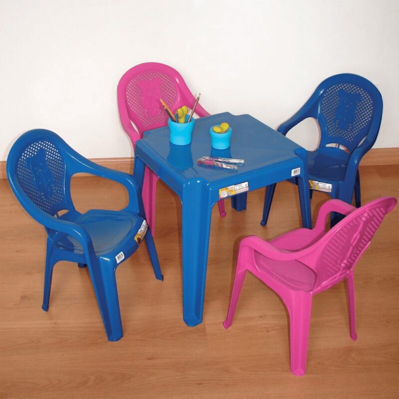 Conjunto mesa infantil azul Antares
