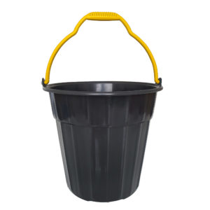balde Antares preto com alça amarela