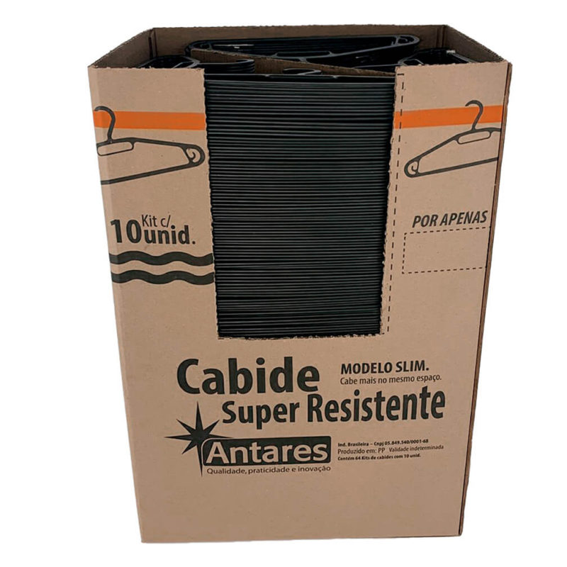 Display Antares caia com 64 kits com 10 unidade cada kit