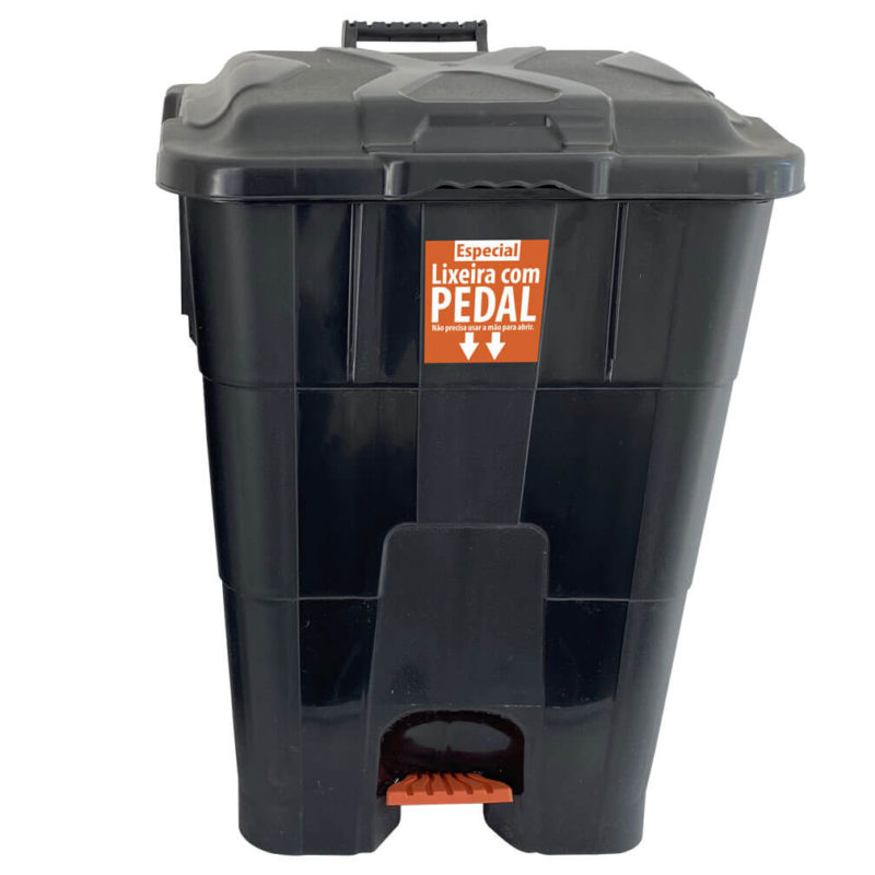 Lixeira c/ pedal 60 Litros