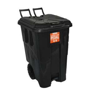 Lixeiras coletoras COM PEDAL 90 litros - preto