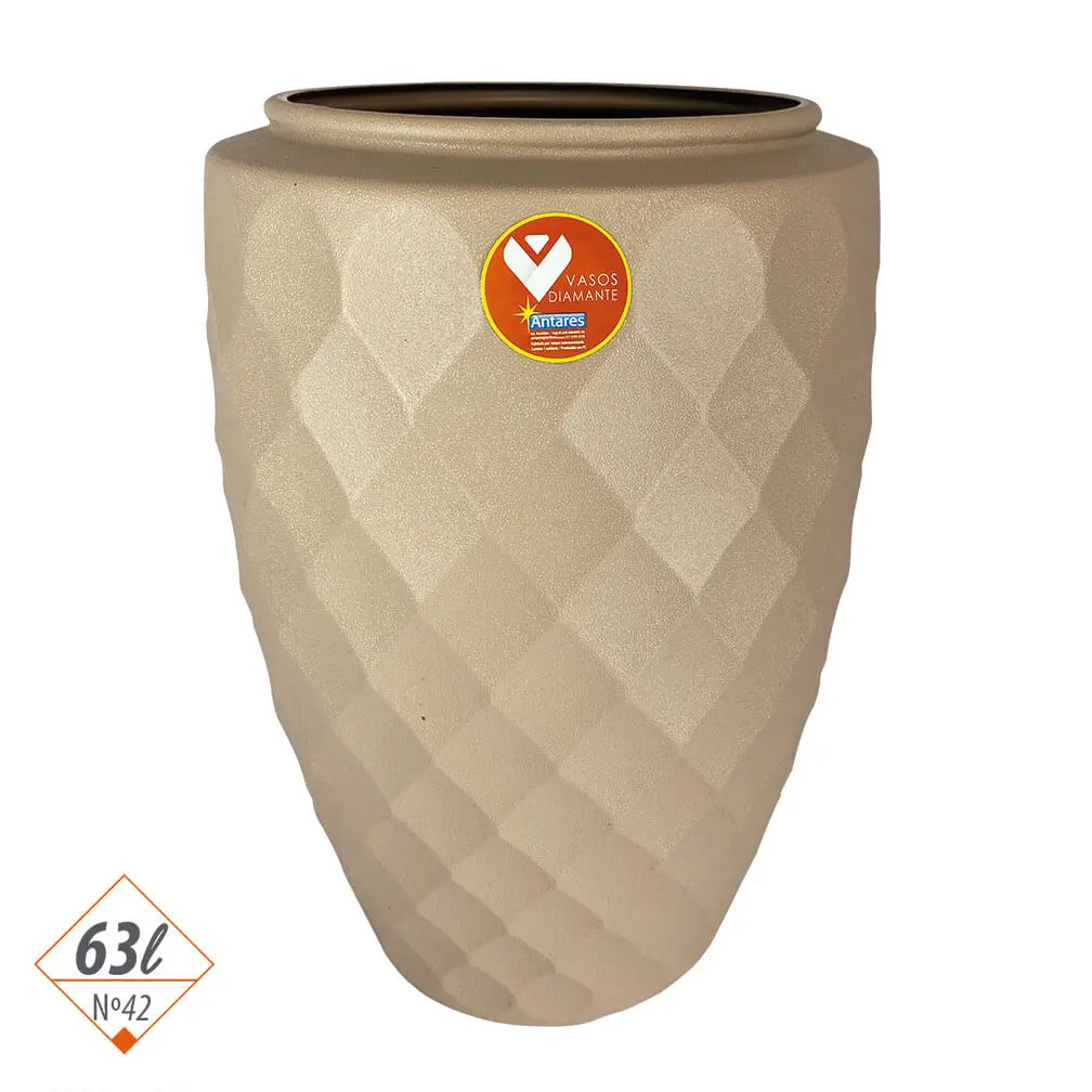 Vaso Diamante Alto 63 Litros - Nº42