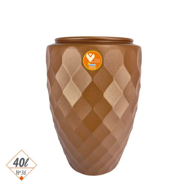 Vaso Diamante Alto 40 Litros - Nº36