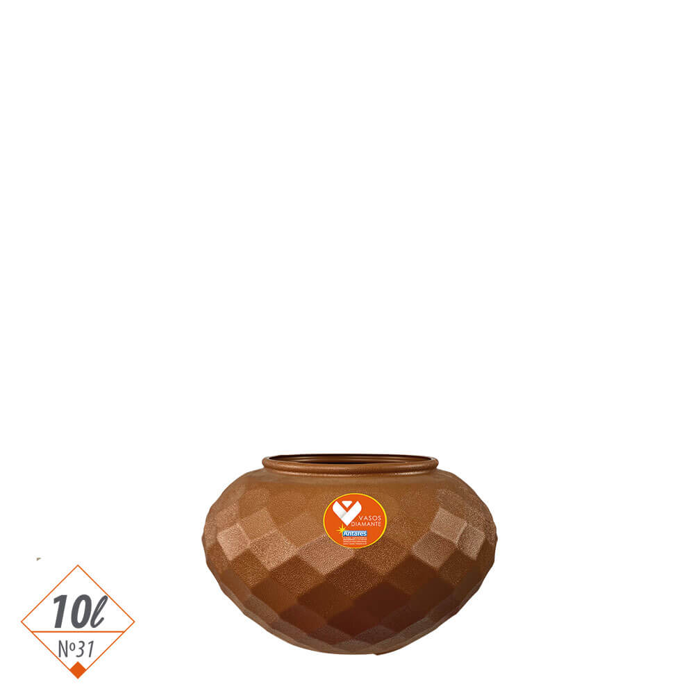 Vaso Diamante Redondo 10 Litros - Nº31