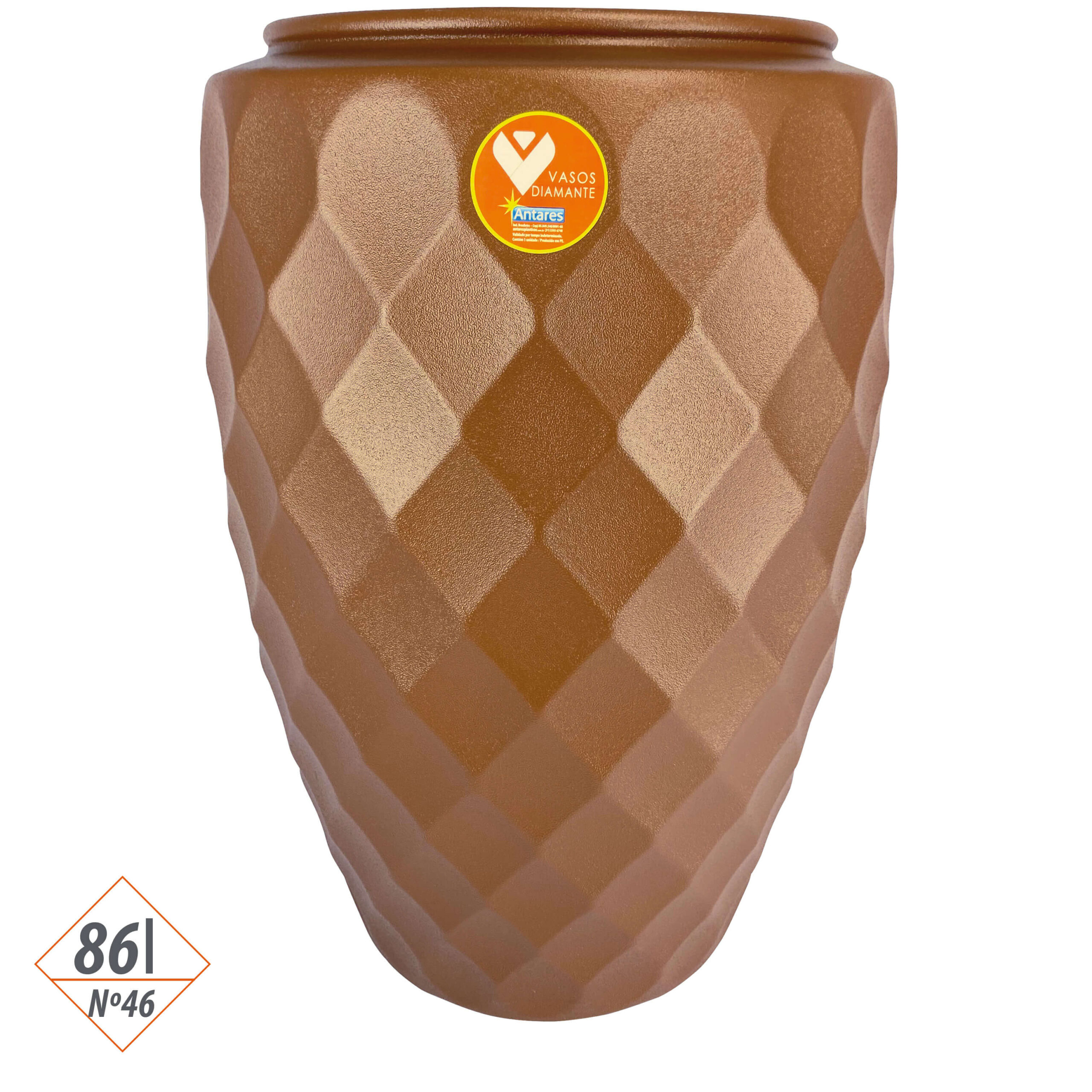 Vaso Diamante Alto 86 Litros - Nº46