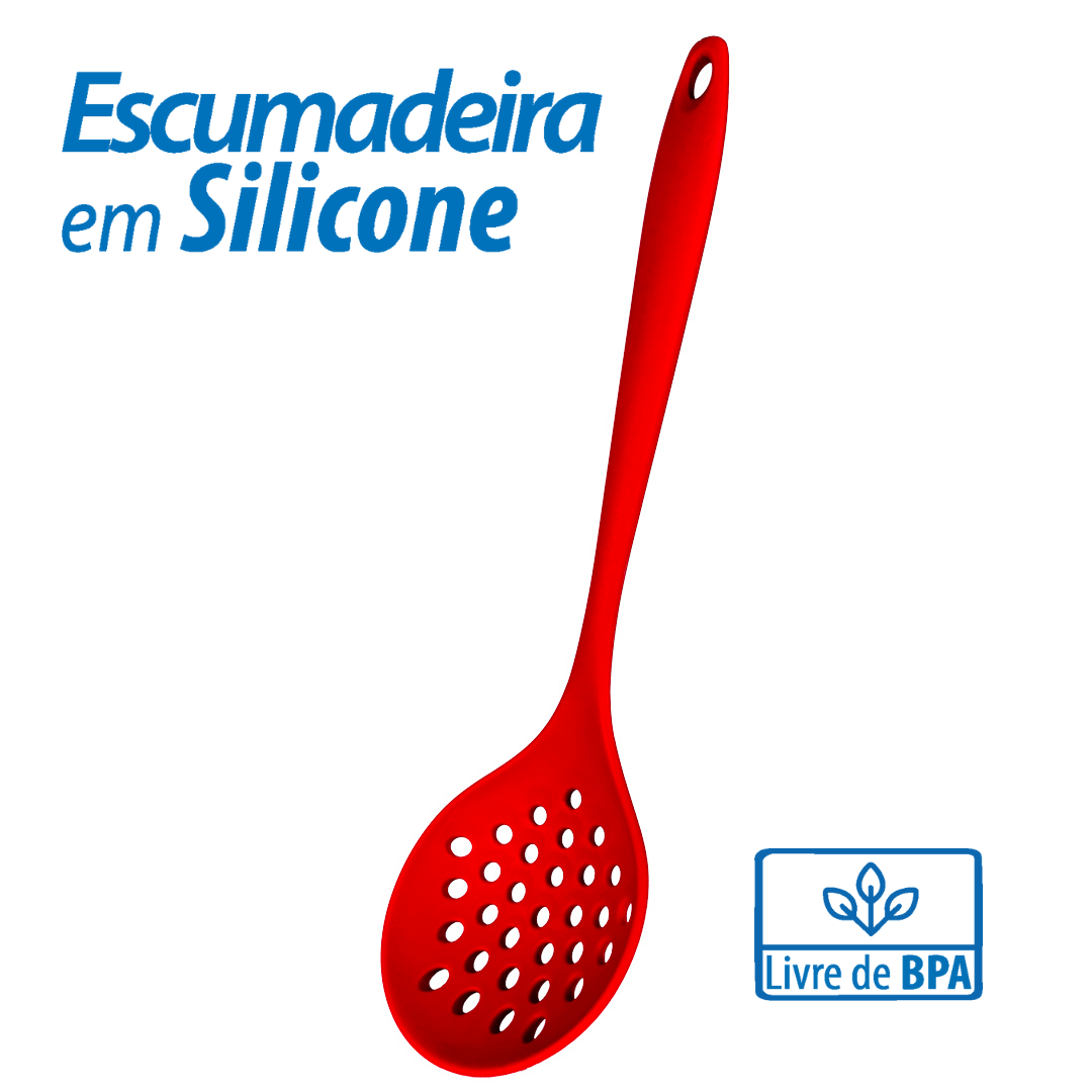Escumadeira em silicone
