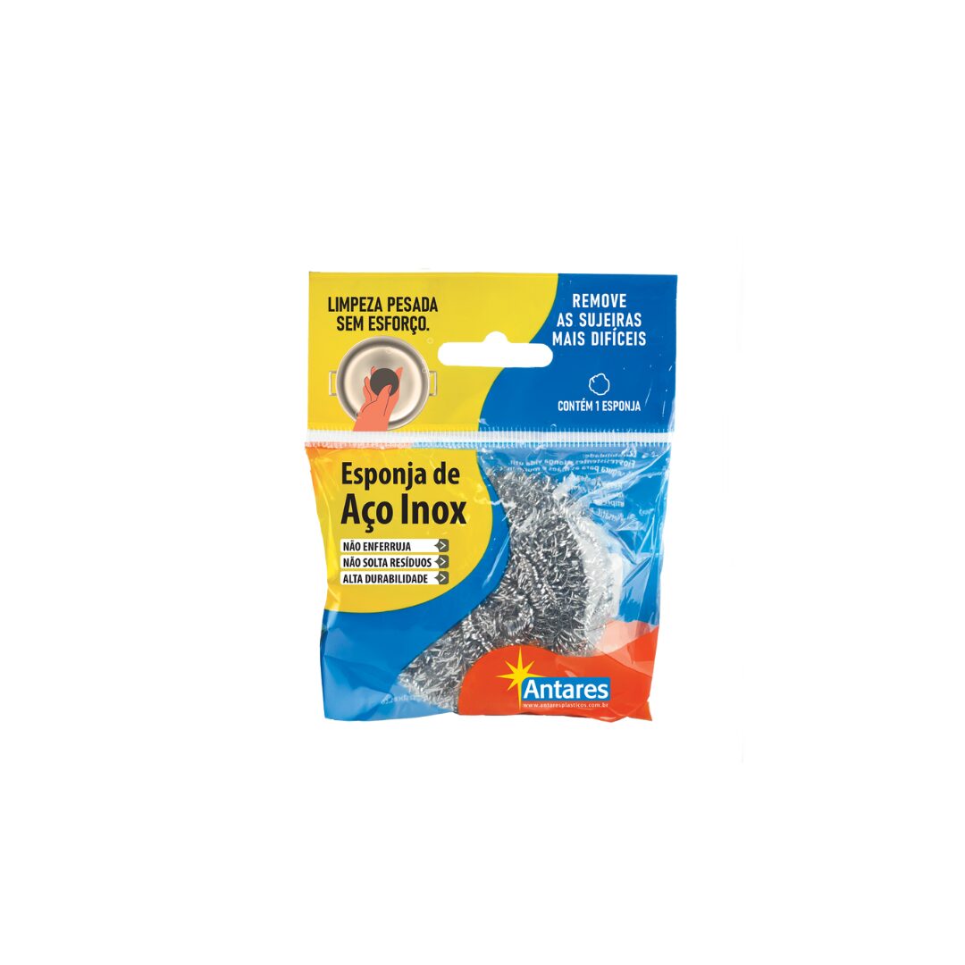 Esponja de Aço Inox - 1 unidade