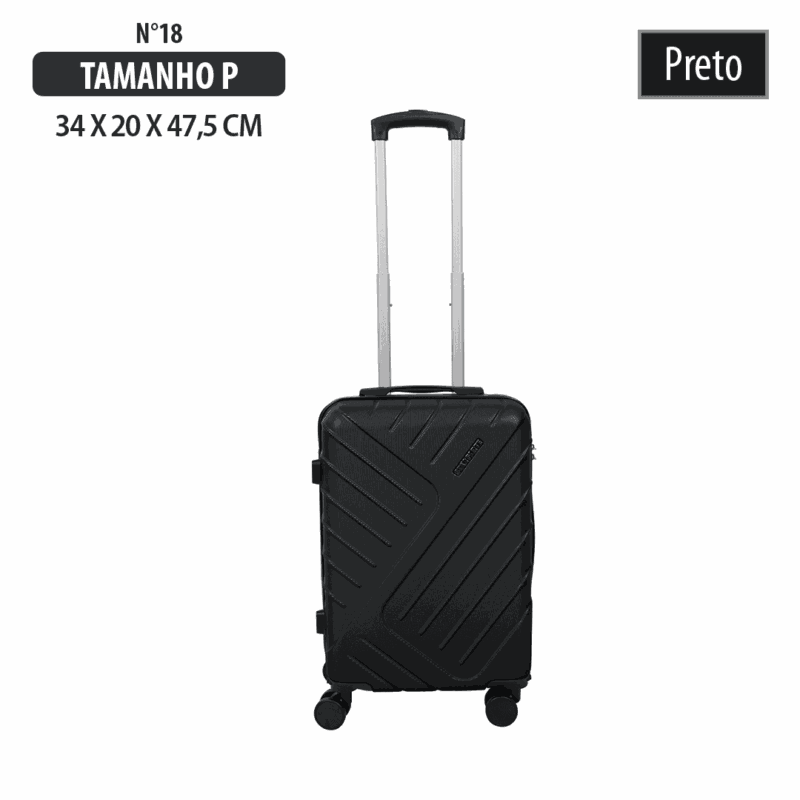 Mala de viagem em ABS - nº18 TAMANHO P - STARFORTE
