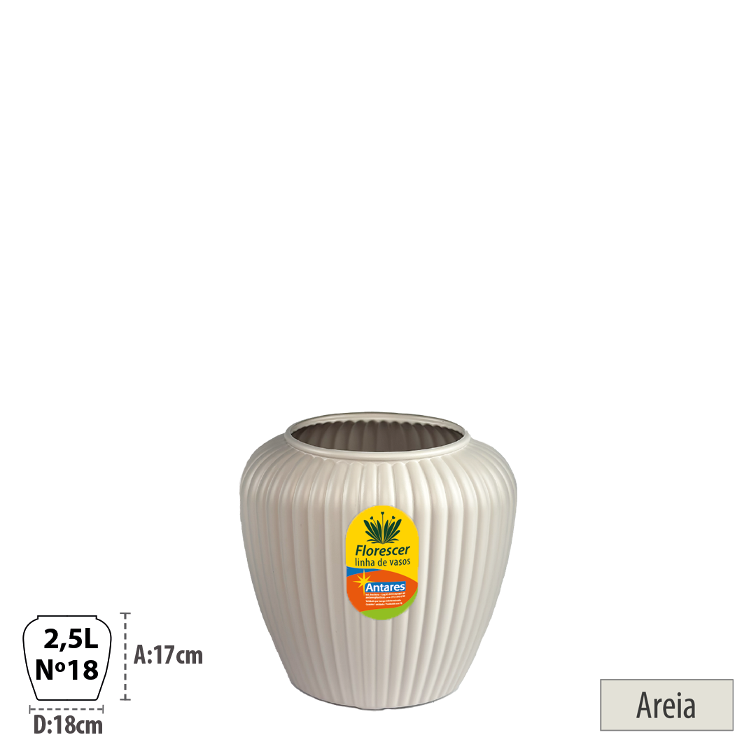 Vaso Florescer Clássico 2,5 Litros - Nº18